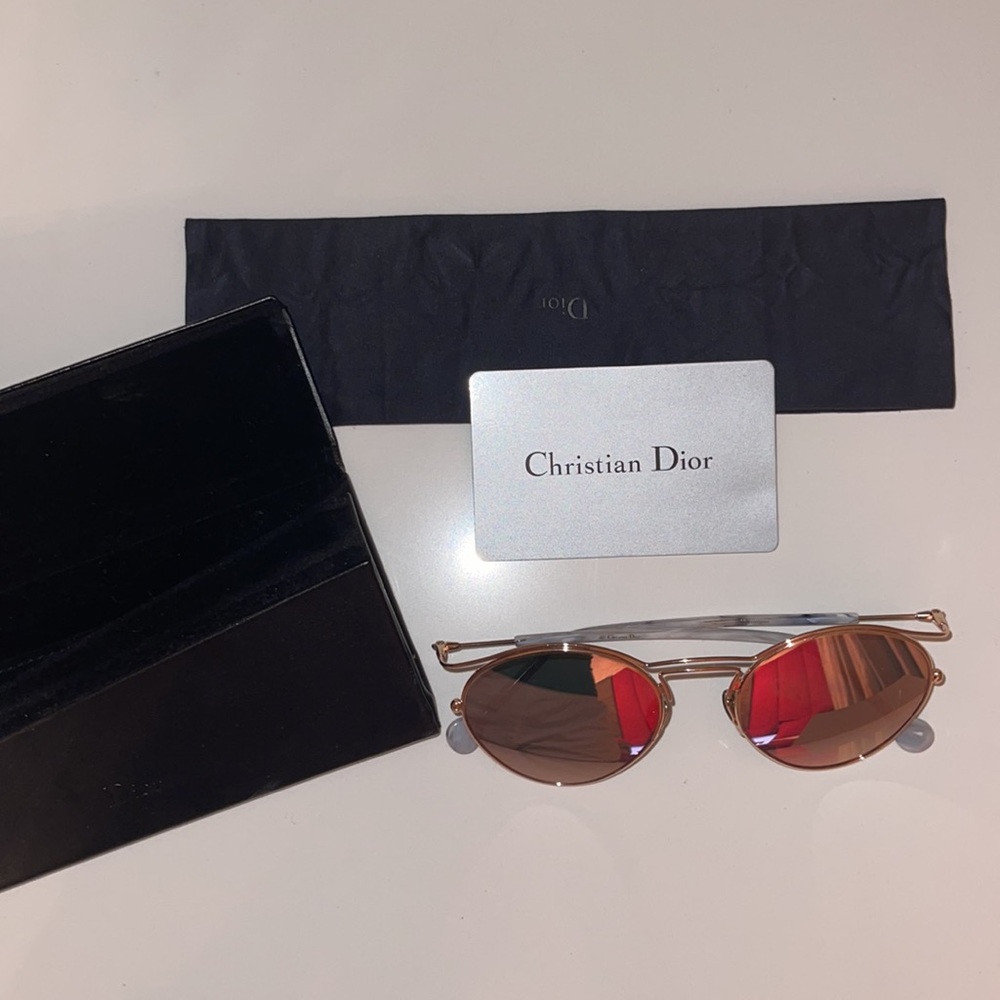 Rose Gold Christian Dior Sunglasses - Picture 4 of 4